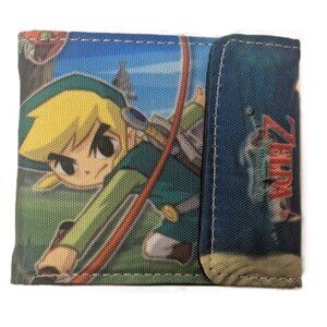 Link Zelda Anime Bifold Snap Wallet Gaming Card Holder